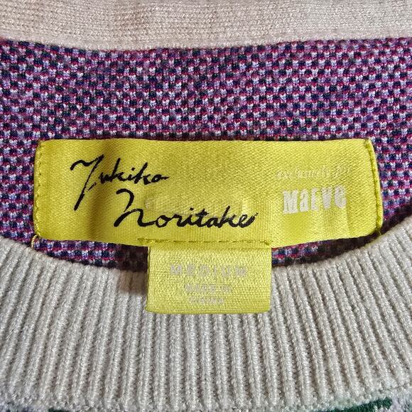 Maeve by Anthropologie Cropped Crewneck Floral Retails $118 - Picture 3 of 6